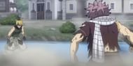 Natsu vs. Jackal (Image via A-1 Pictures)